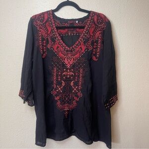 Johnny Was tunic blouse
